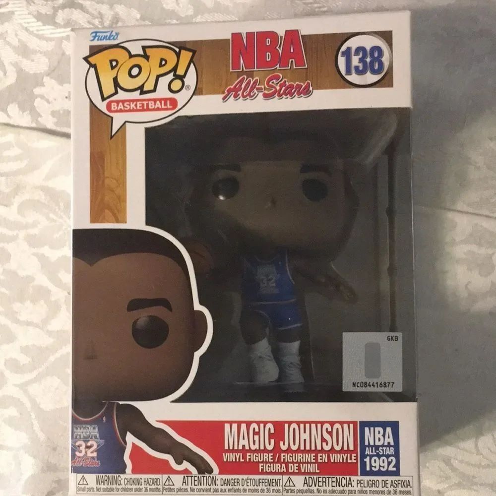 Funko Pop! NBA All-Stars #138 Magic Johnson Vinyl Figure - Blue Jersey